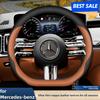 IUHIQ1 Кожаная Накладка на Руль Автомобиля для Mercedes Benz W214 C200 W204 W203 W124 W210 W221 W202 W176 CLA 250 W166 Аксессуары 2025
