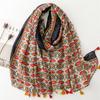 New Exotic Ethnic Style Scarves For Travel And Floral Geometric Sun Protection Shawls Are Available For All Seasons Of 2024 For Women