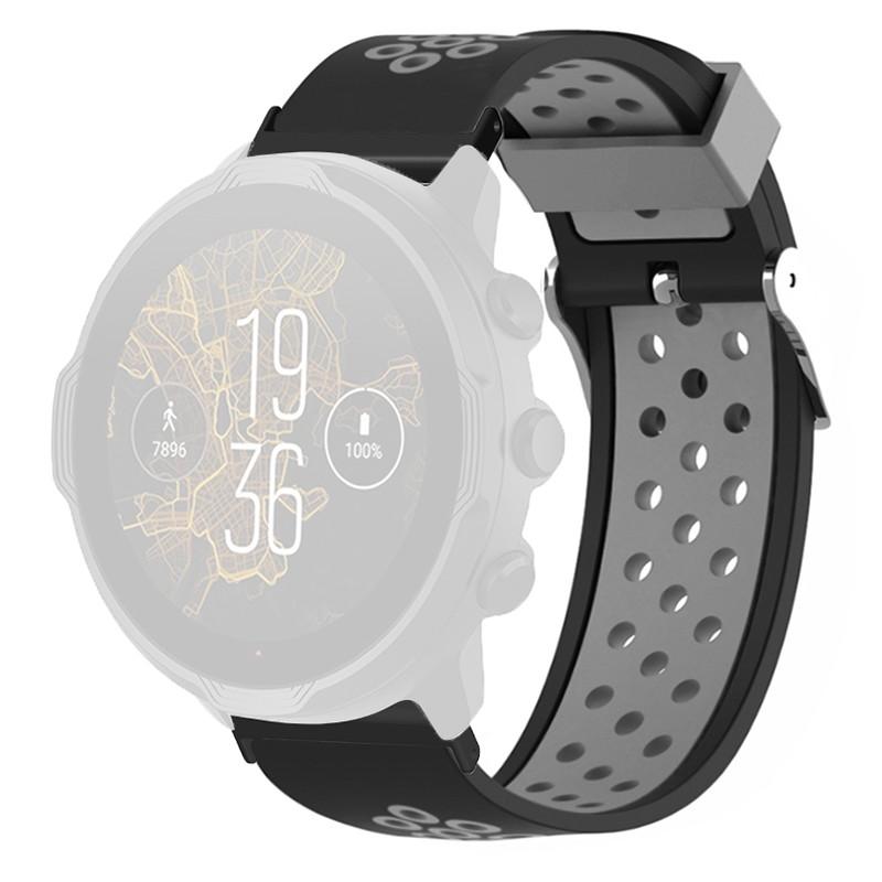 Для Suunto Spartan Sport Wrist HR Baro/Suunto 7 Ремешок для часов 24 мм Силиконовый сменный ремешок с дышащими отверстиями