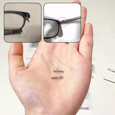 2 шт. Вставка пружины для очков, Ремонт очков, Гибкие дужки, Оптическая оправа, Сломанная запасная часть, Аксессуар, Нержавеющая сталь