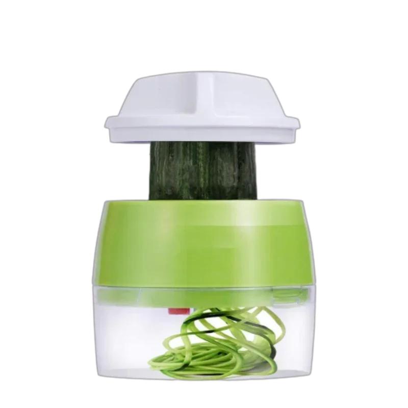 Handheld Spiralizer Vegetable Fruit Slicer 4 In 1 Adjustable Spiral Grater Cutter Salad Tools Zucchini Noodle Spaghetti Maker