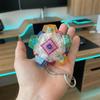 Светодиодный брелок-игрушка-антистресс в стиле клавиатуры с 12 щелкающими кнопками для детей, украшение для рюкзака