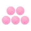 5pcs Pickleball Balls 40 Holes Luminous 74mm Sports Pickleballs for Outdoor Court Pink