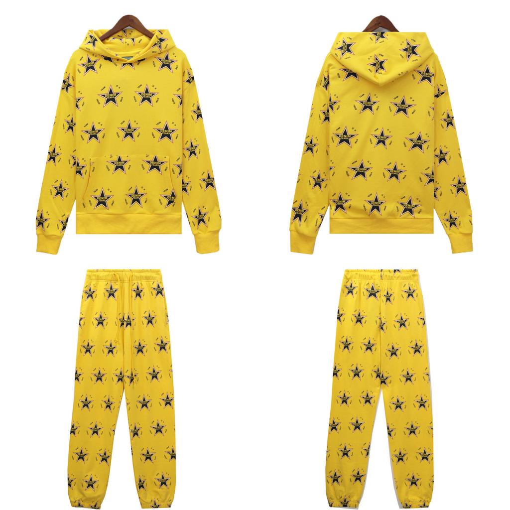 Cross-border new American denim tear European and American tide brand sweater foam printing couple wide