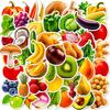 50pcs Cartoon Fruit Vegetable Children's Graffiti Waterproof Stickers Creative Peanut Decor Refrigerator Wall Decal
