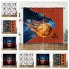 Curtains Bedroom Curtains Digital Printing Basketball Sports Blackout Curtain Cloth No Punching