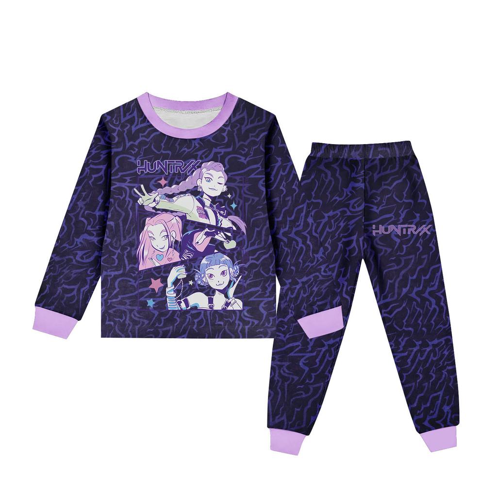 Детский костюм с круглым вырезом и длинными рукавами в стиле мультфильма