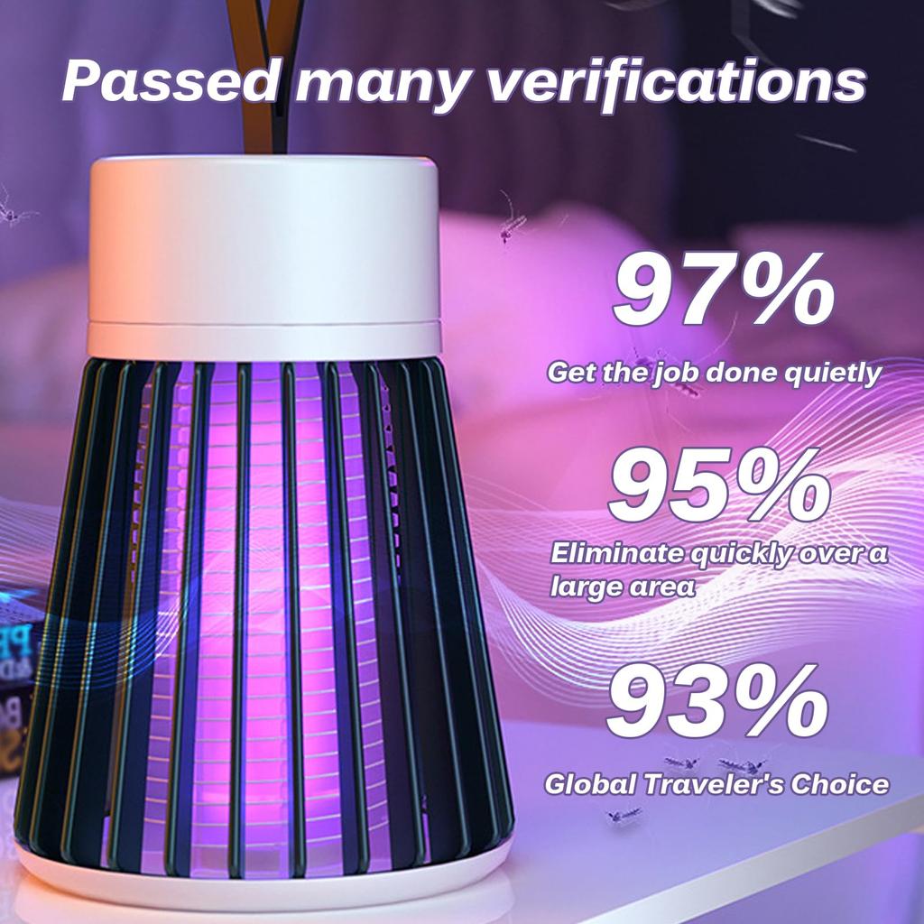 Mozz Guard Mosquito Zapper, новая уличная лампа MozzGuard 2024 года от комаров, портативный беспроводной Mozz Guard 2.0, зарядка через USB и низкий уровень шума