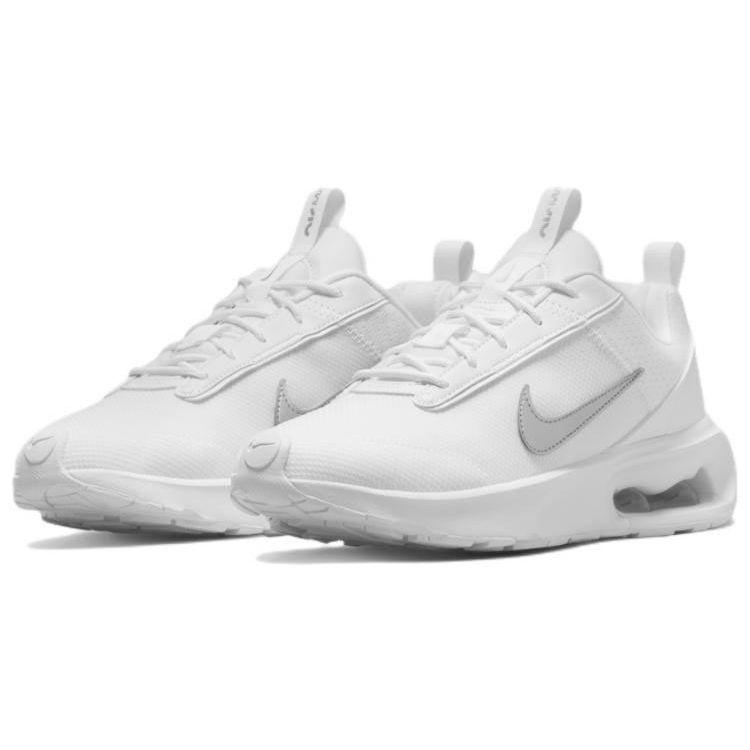 Nike Air Max Interlock Lite белые женские кроссовки серебристого цвета металлик DV5695-100