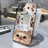 Милый кот-щуп, подходит для чехла iPhone17promax space phone, Apple 16, прозрачный, 15/14, маленькое отверстие