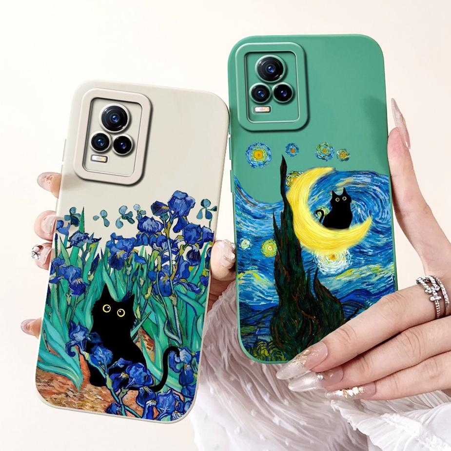 For Vivo V21e 4G Case V2061 Luxury Candy Painted Cover Soft Silicone Phone Case For Vivo V21 V 21 VivoV21 e Fundas 6.44'' Bumper