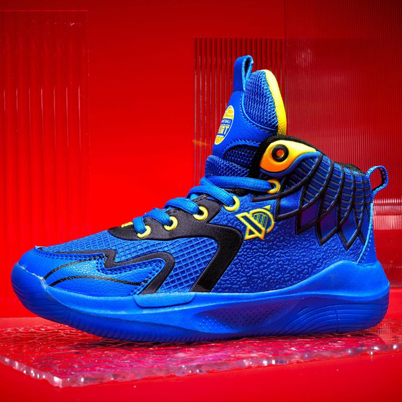 Детская спортивная обувь 31-40, дышащая детская баскетбольная обувь с сеткой, студенческая спортивная обувь