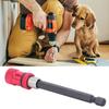 Красный держатель бит для отвертки из нержавеющей стали, 1/4 дюйма, с магнитным удлинителем и быстрым освобождением