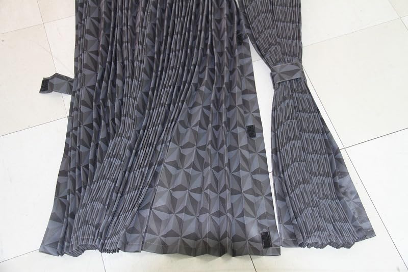 Эти центральные шторы для грузовиков имеют плиссированные геометрические узоры и 140 см. Они размером 120 см х 140 см каждая и поставляются с. Они могут