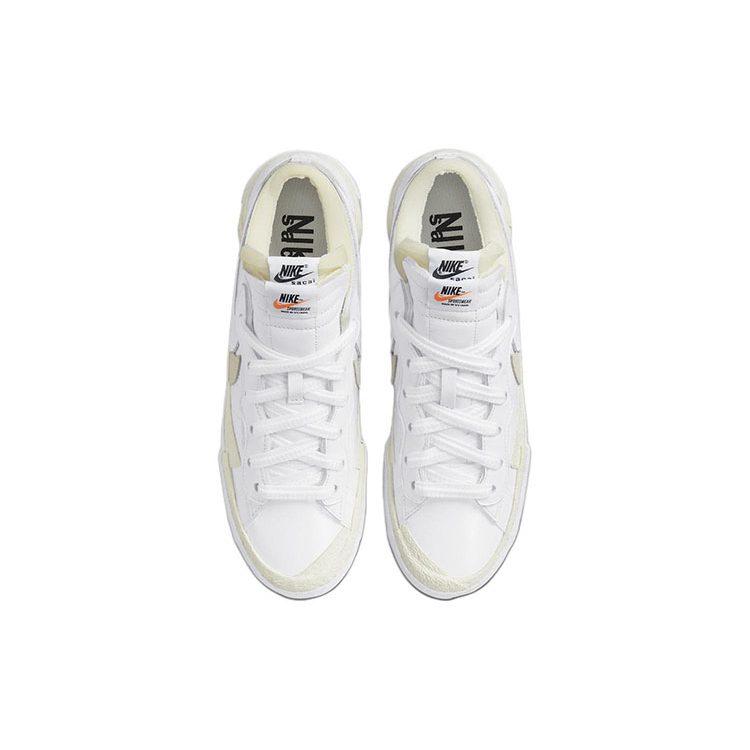 Nike Кроссовки Blazer Low Sacai Белая лакированная кожа DM6443-100