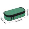 Pencil Bag Compact Shape 300D Polyester Smooth Zipper with Main Storage Mesh Pocket and Organized Pen Holders for Everyday Study