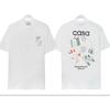 Casablanca Print T-Shirt Mens Short Sleeve Loose Fit Cotton Tee Casual Wear