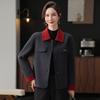 Middle-aged Mother Autumn Double-sided Woolen Coat New Foreign Style Small Fragrance Woolen Coat Middle-aged and Elderly Women