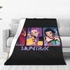 Warm Soft Blanket Camping Kpop Demon Hunters Bedding Throws  Flannel Bedspread For Bedroom Comfortable Sofa Bed Cover