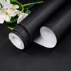80CM Width Self-adhesive Film Black Matt Thickened Sticker Furniture Kitchen for Cupboards Tables Wall DIY Renovation Wallpaper