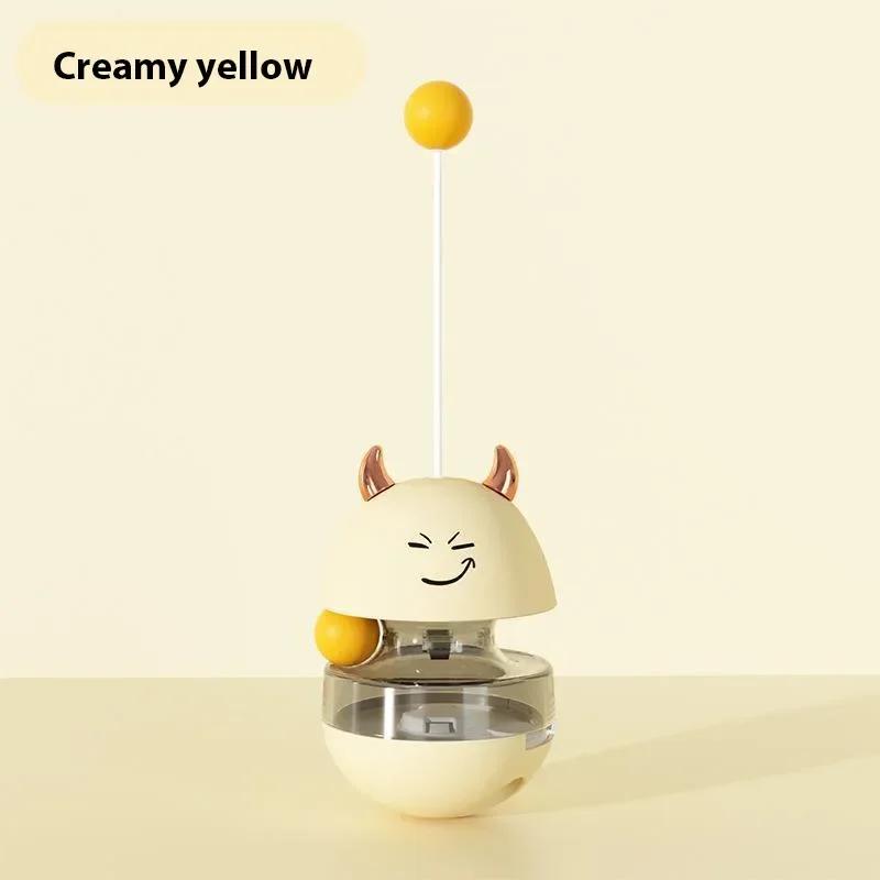 Интерактивная игрушка для кошек, диспенсер для еды, игрушки с катящимися шариками, забавная медленная кормушка для кошек, тренировочный мяч для IQ для котят