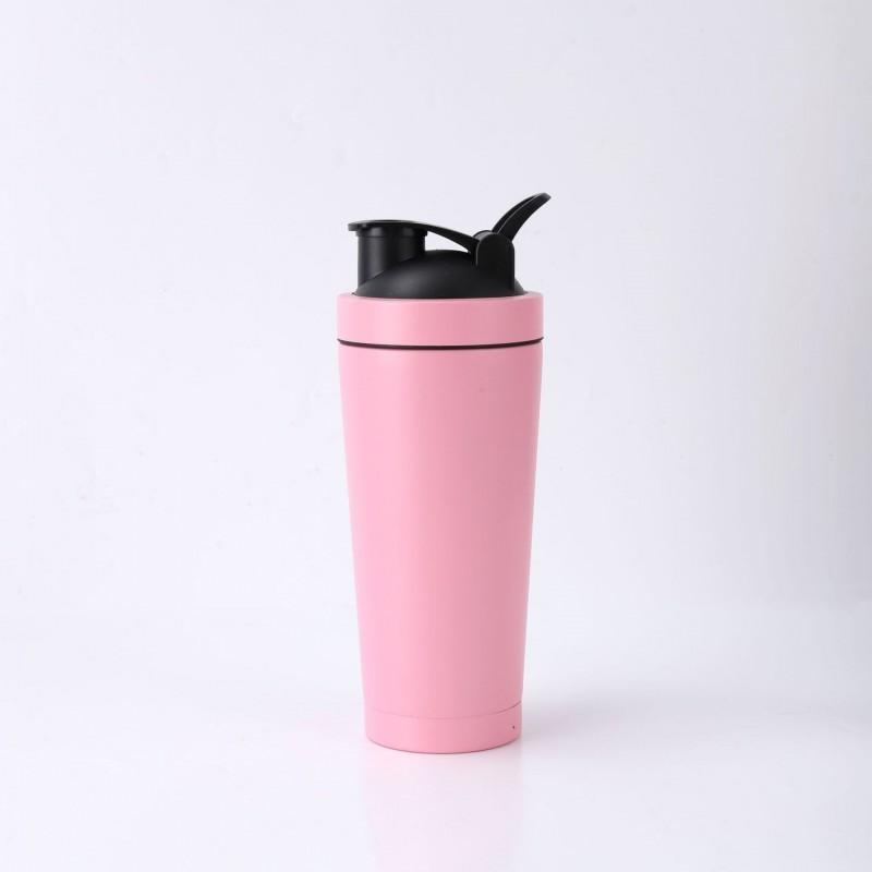 Stainless Steel Protein Shaker Bottle 500ml 750ml Vacuum Insulated Fitness Cup With Leakproof Lid