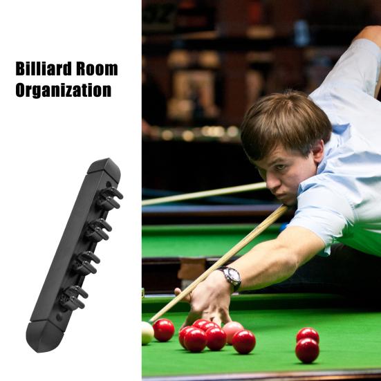 Wall Mount Pool Stick Holder Billiard Pool Cue Rack Hardwood Pool Cue Holder Rest Cue