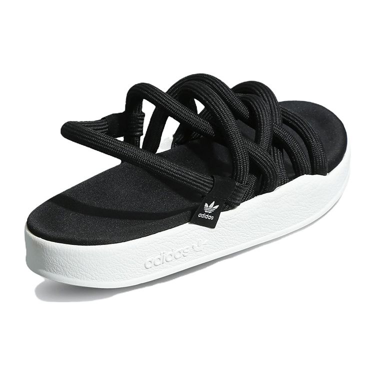 Adidas Оригинальные Adilette Noda Нескользящие Прочные Спортивные Сандалии Женские Сандалии Черные FZ6438