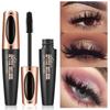 4D Mascara Lengthening Waterproof Eyelashes Eye Mascara Black Volume With Silk Fibers Brush Eyelash Makeup Tool Cosmetics
