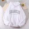 Streetwear Print Hoodie For Women With Polyester Fabric For Fall Winter Comfort