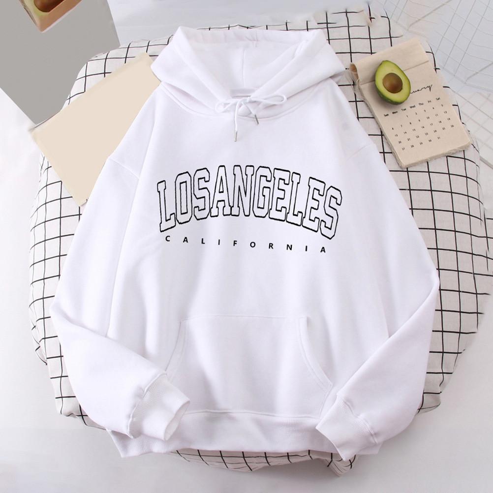 Streetwear Print Hoodie For Women With Polyester Fabric For Fall Winter Comfort