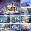 5D DIY алмазная живопись пейзажная картина полная алмазная вышивка снежная сцена мозаичное украшение комплект для вышивки крестом горный хрусталь подарок