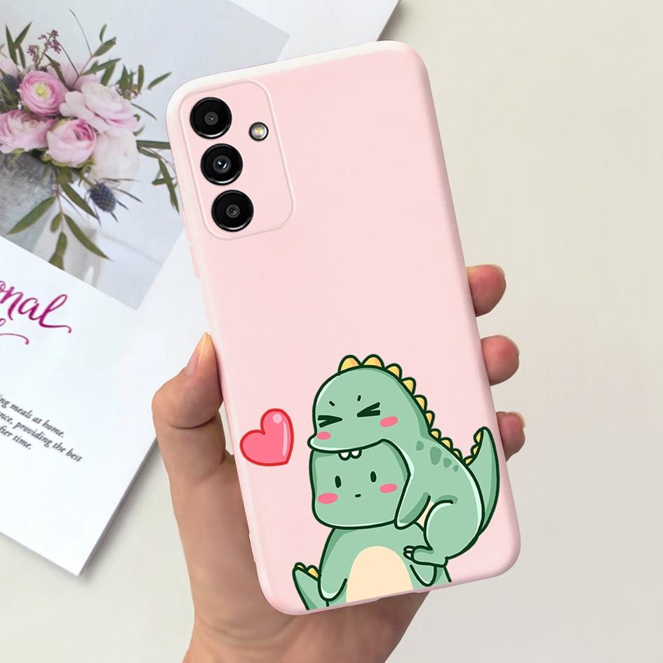 Для Samsung A14 5G 2023 Чехол Милый Желтый Утенок Кот Мультяшный Funda Для Samsung Galaxy A14 SM-A145F SM-A146B Чехол для Телефона A 14 Etui
