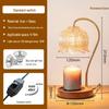 Американская ретро лампа-плавитель для воска и диффузор для ароматерапии с мраморным основанием, с контролем температуры без дыма, ночник