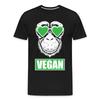 Go Vegan Monkey Shirt Vegetarian T-Shirt Healthy Food Size S-6XL