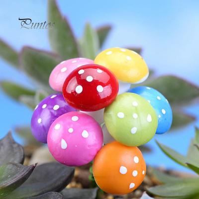 Полезные гаджеты Многоцветный искусственный гриб Ландшафтные поделки Бонсай Сад Украсьте