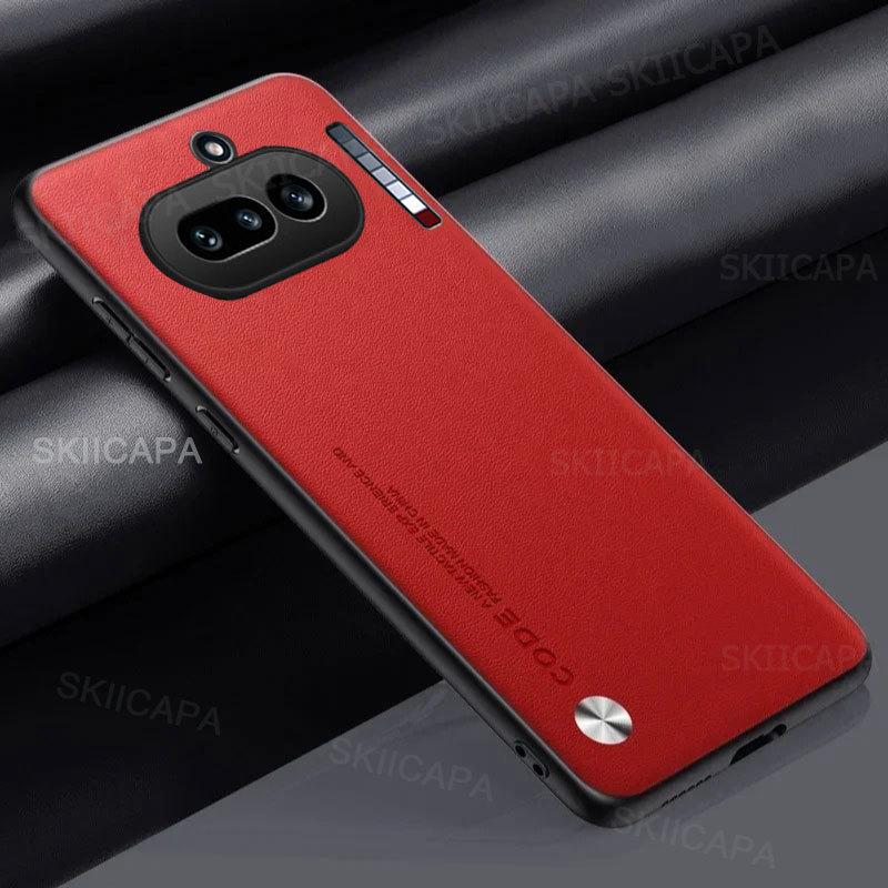 Роскошный однотонный чехол из силикона и ПУ кожи для Nothing Phone 4A, защита камеры, модный ударопрочный бампер для Nothing Phone 4A Pro