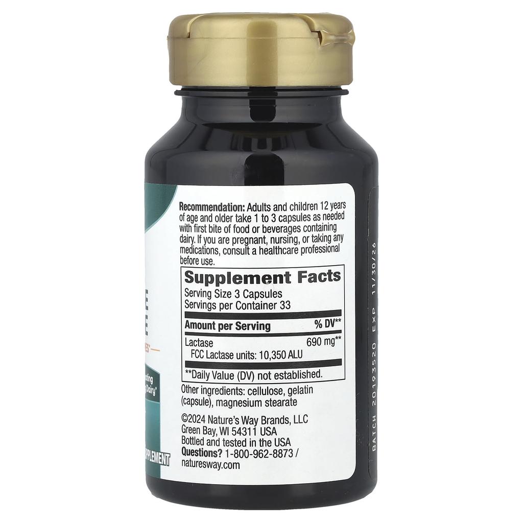 Nature'S Way, Lactose Protection, 690Mg, 100 Capsules (230Mg per Capsule)