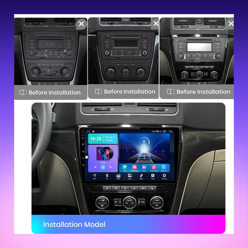 2 DIN Android автомобильное радио для Skoda Yeti 2009-2018 мультимедийный проигрыватель головное устройство стерео GPS навигация WIFI 1+16 ГБ