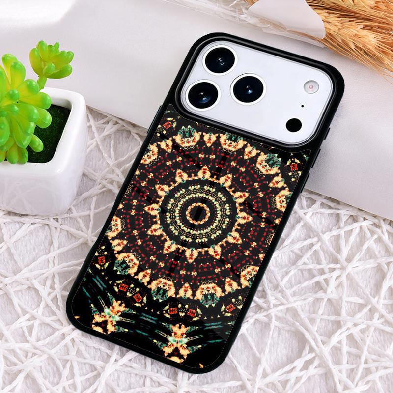 Abstract Mandala Phone Case for iPhone 17 Air 16 15 11 12 14 13 Pro Max Shockproof Cover