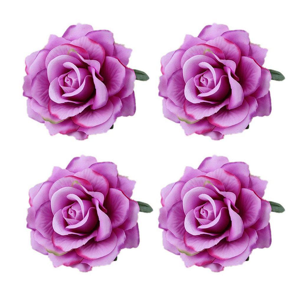 Accessories Bridesmaid Women Rose Flower Hairpin Brooch Hair Clip Wedding