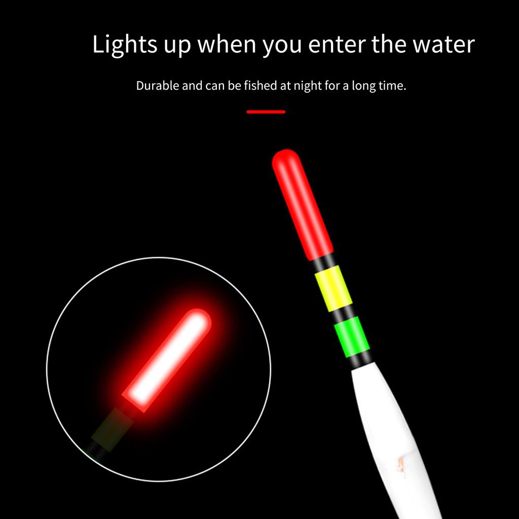 10 шт. Рыболовный поплавок LED Электрический светящийся стик Глубоководный светящийся Электронные поплавки Поплавок Удилище Рыболовные снасти Снаряжение Оборудование