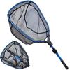[TACKLAND] Landing Net One-Touch Folding with Telescoping Function Rangan Round Rubber Net Tamo Net Compatible with Freshwater and Saltwater Rough