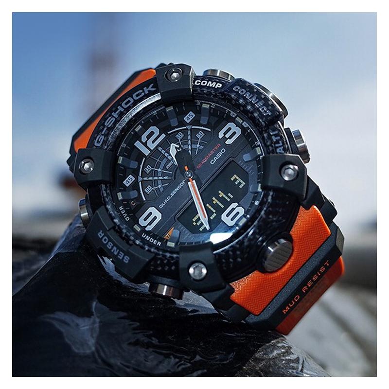 Casio Серия MASTER OF G-LAND Мировое время Пыле- и грязезащитная конструкция Отображение расхода калорий Кварцевый механизм Ремешок из смолы GG-B100-1A9JF
