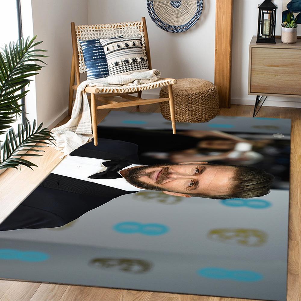 Man Phone Necklace Floor Mat Perfect for Outdoor Hallway Dormitory Kitchen Antislip Carpet Decorate Offices