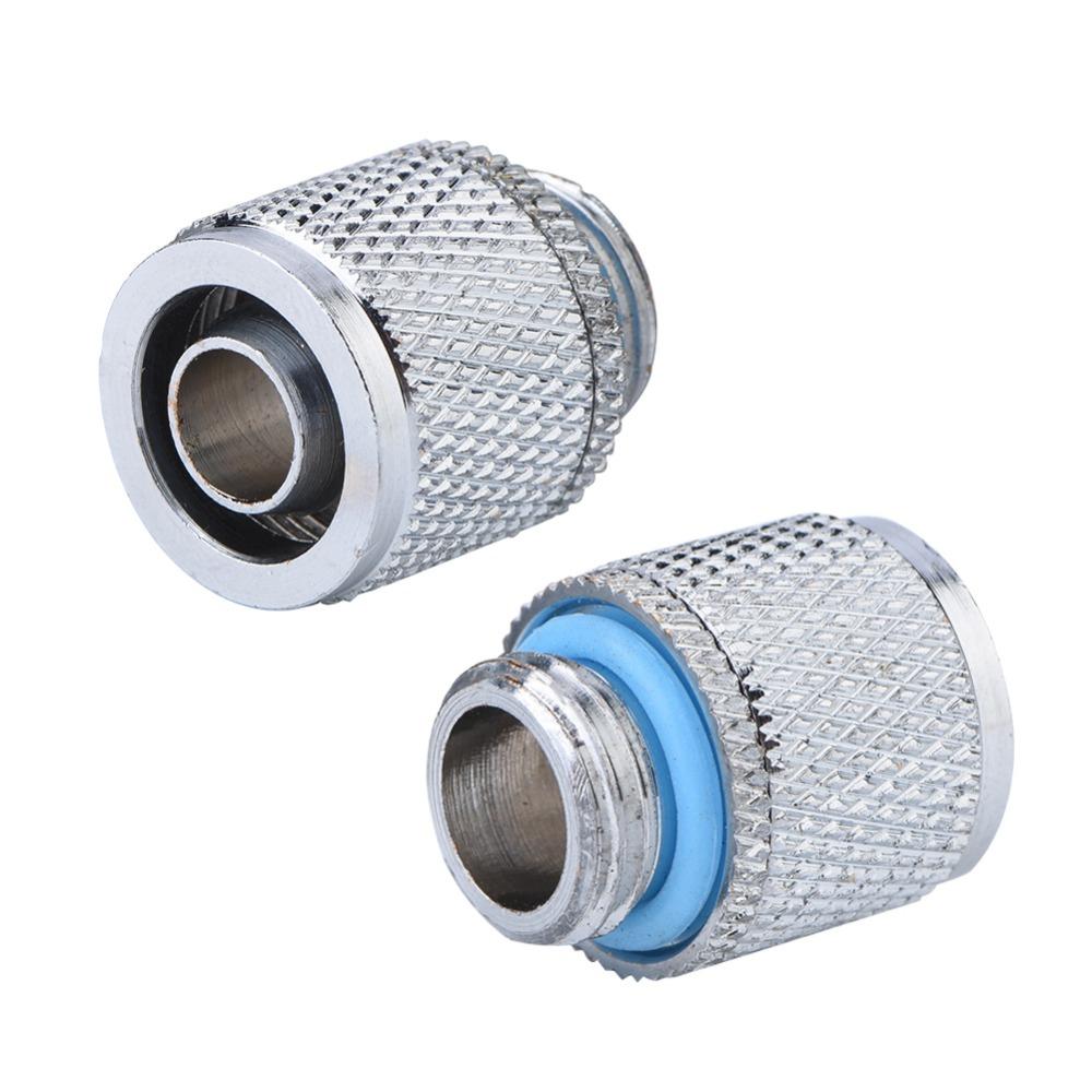 2PCS G1/4 Thread 2 Points Compression Fitting Watercooling  PC Water Cooling System
