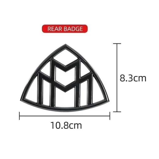 1pcs 3D ABS Maybach Side Emblem Car GLS GLE S500 Logo sticker Rear Bumper tail door trunk sticker Emblem styling Accessories