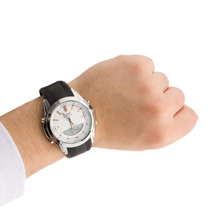 Casio Мужские серебряные часы 46 мм AMW-840-7AVDF AMW-840-7AVDF