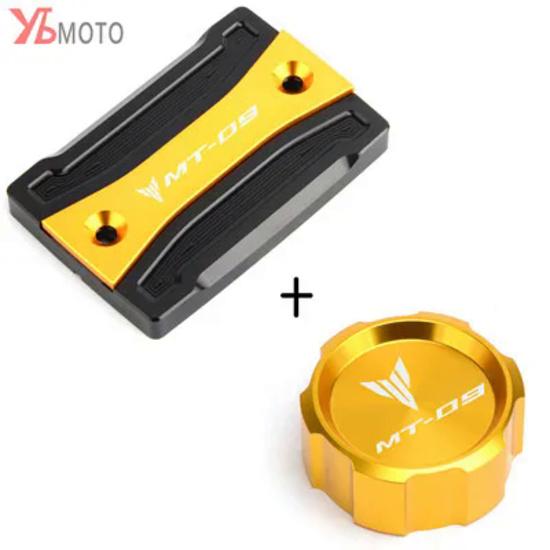 Для Yamaha MT-09 MT 09 mt09 FZ09 2014- (не для ) Мотоциклетные детали Передняя и задняя крышка бачка тормозной жидкости Крышка резервуара