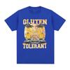 Creative Gluten Tolerant Funny Meme Graphic T Shirt Men Women Clothing Fashion Vintage T-shirt Casual Cotton Oversized Tee Shirt